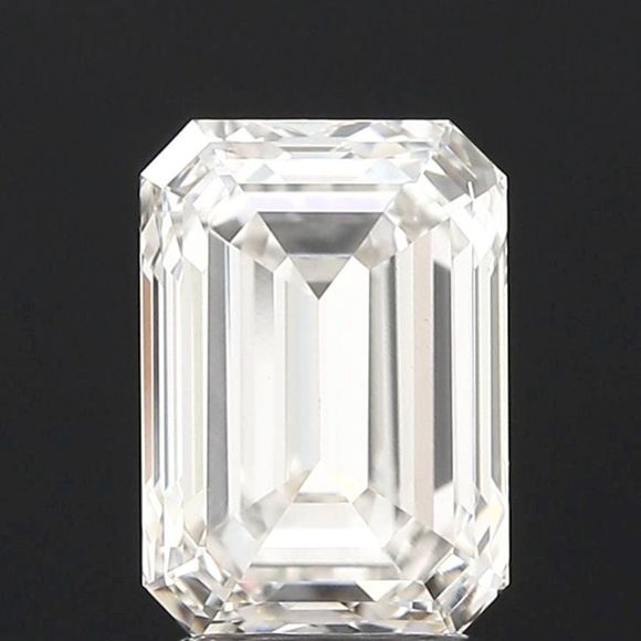 IGI Certified Emerald 3.02ct I VS1 EX EX None Certified Lab Grown Diamond - Picture 1 of 2